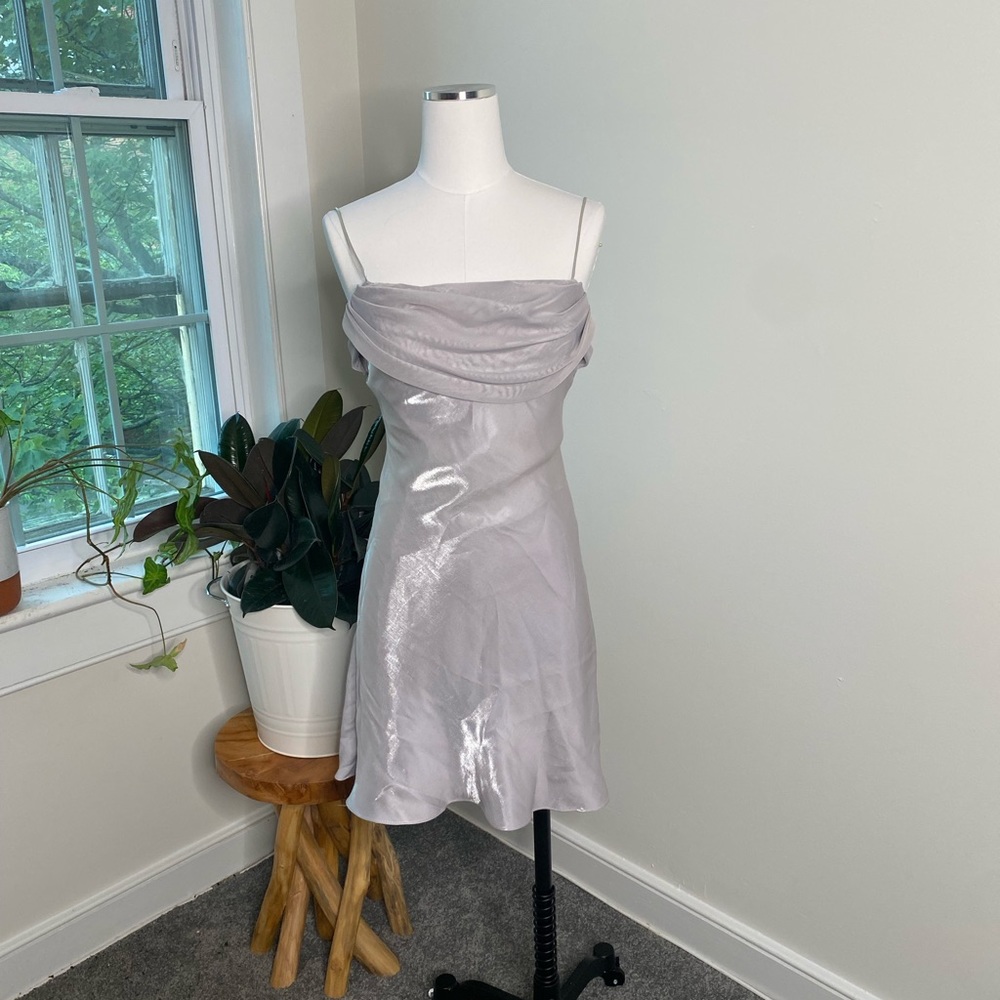Silver Retro Cocktail Dress